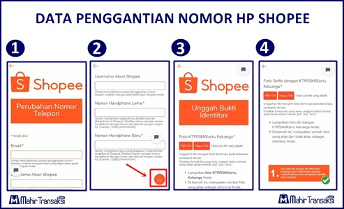 Cara Mangganti Nomor HP Shopee Yang Lupa, Hilang Atau Tidak Aktif 