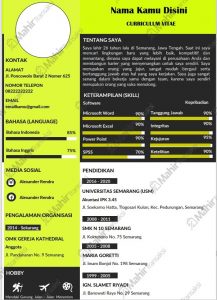 Download CV Word Gratis