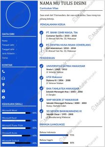 Format CV Word Simple