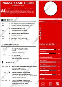 Format CV Word Bahasa Indonesia