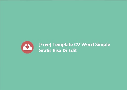 Template CV Word Simple