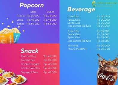 Daftar Harga Popcorn Cinepolis Dan Cinemaxx Terbaru 2023 - TintaTeras